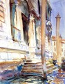 Porte d’un palais vénitien John Singer Sargent aquarelle